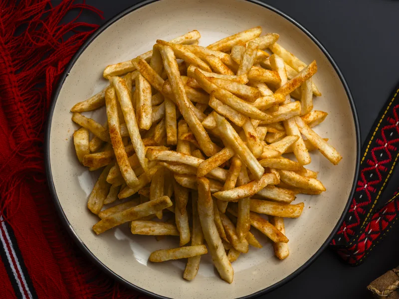 French fries, side dish at Trafika Restaurant